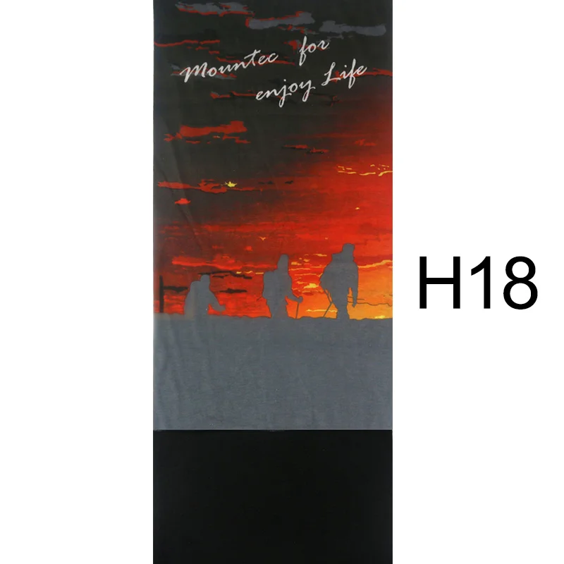 H18 30 стилей, походные шарфы, повязка на голову спортивная, сохраняющая тепло, для мужчин и женщин, маска для лица, для альпинизма, туризма, велоспорта, катания на лыжах, рыбалки, волшебный шарф, бандана - Цвет: H18