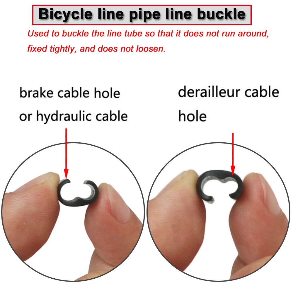 Mountain Bicycle Disc Brake Cable Guide Hose Frame Fixture 10pc For BMX DH