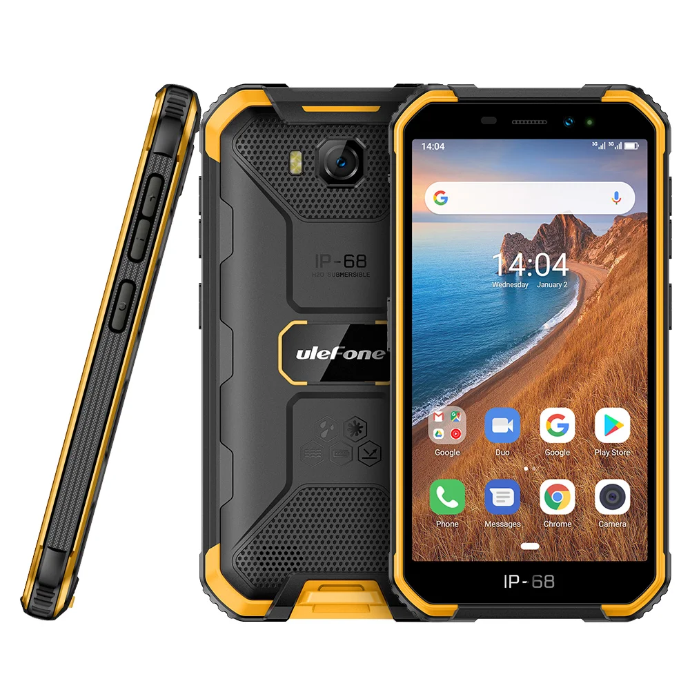 Мобильный телефон 3G Ulefone Armor X6 Android 9,0 с оперативной памятью, 2 Гб ПЗУ, 16 ГБ, четырехъядерный дисплей 5,0 дюймов, две sim-карты, 8. МП камера, смартфон