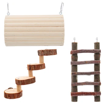 

3PCS/Set Hamster Hollow Trunk Tunnel Toy for Syrian Hamster Squirrel Chinchilla