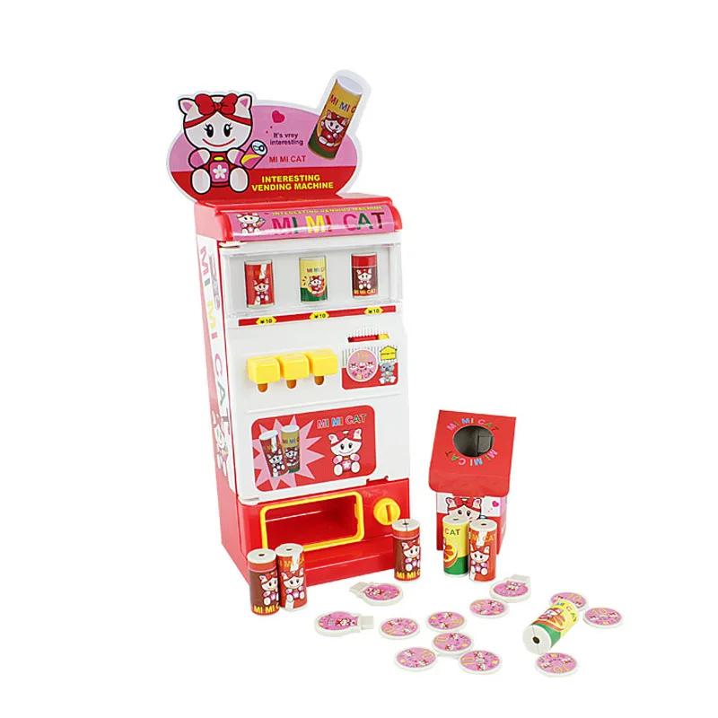 

Children Play House Toys Automatic Coin Model Music Vending Machine Fun Kids Interactive Toy Birthday Gift