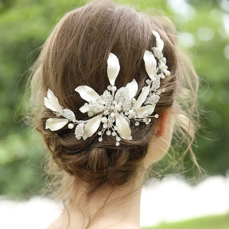 Mixed Style Headpiece Hair Clip Comb Rhinestone Pearl Wedding