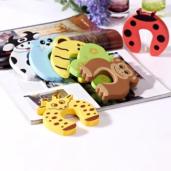 

1pc Infant Children Safety Animal Door Clamp Pinch Hand Security Stopper Cute Cartoon Baby Safety Door Stopper Clip
