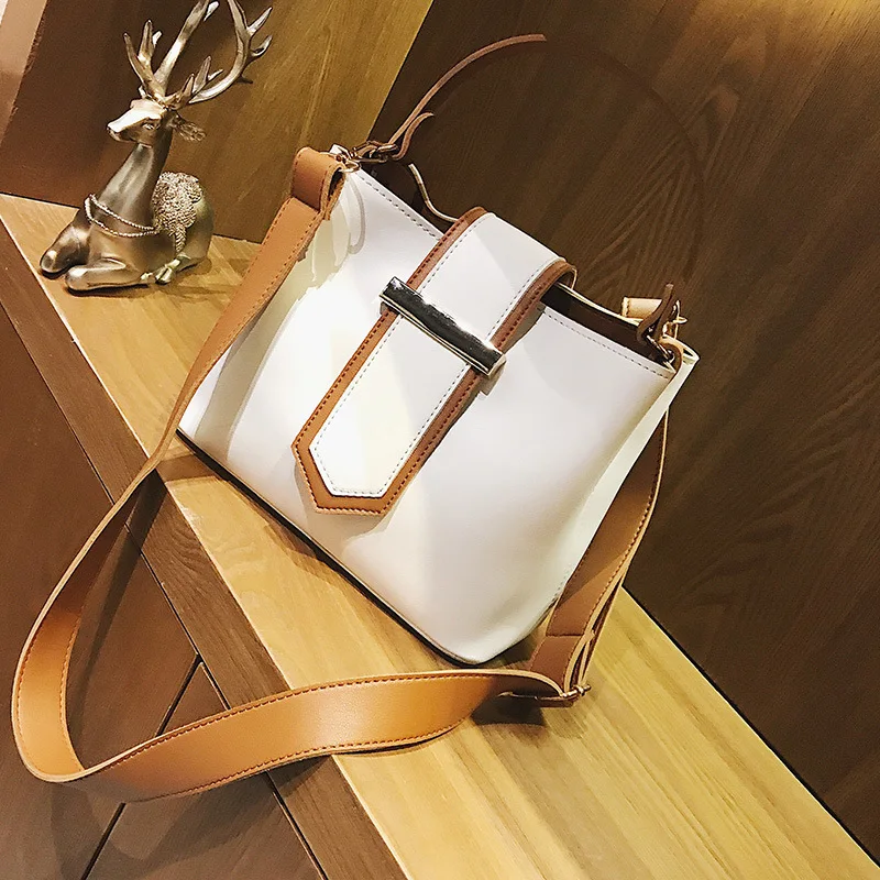 

Bag Women's 2020 New Style Autumn And Winter Europe And America Contrast Color Shoulder Bag Casual Fashion Handbag Versatile Sho