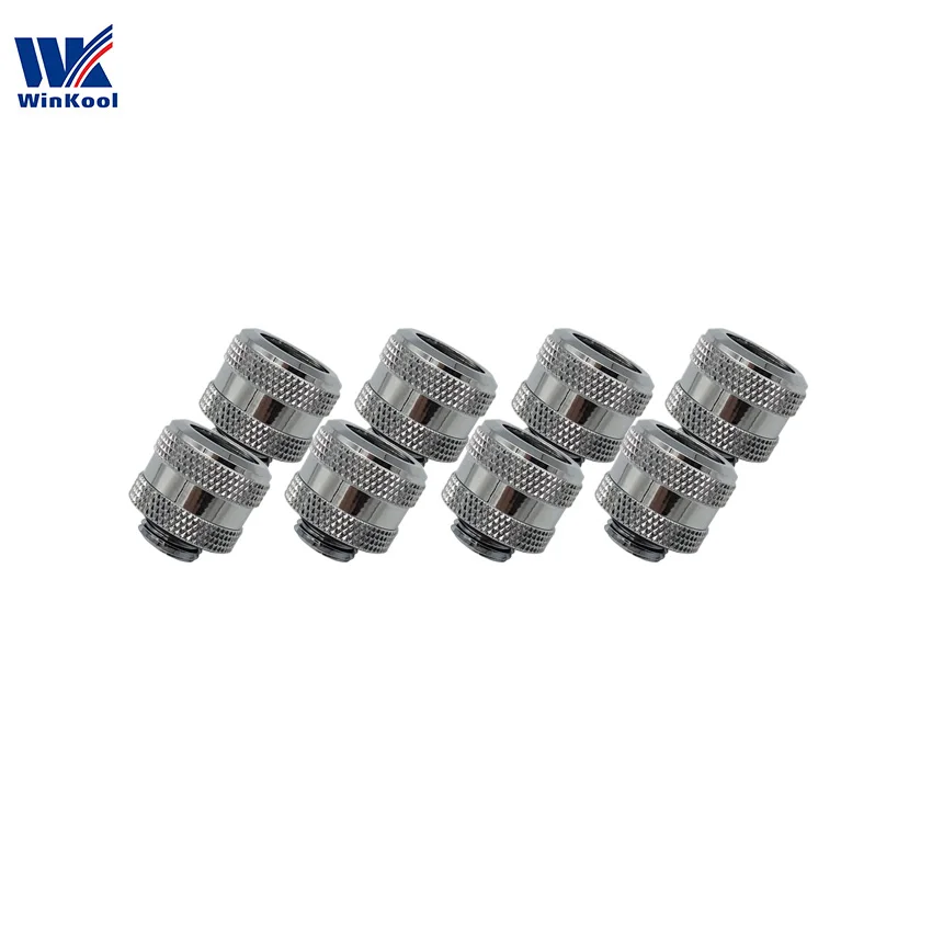 8pcs WinKool водяное охлаждение G1/" OD 14 мм жесткие трубки компрессионные фитинги мульти-Ссылка адаптер 4 уплотнительные кольца 8 шт./лот - Цвет лезвия: 8pcs