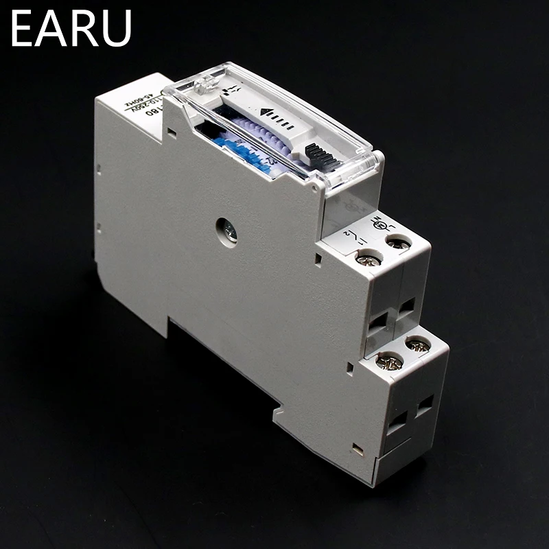 SUL180a 15 Minutes Mechanical Timer 24 Hours Programmable Din Rail Timer Time Switch Relay Measurement Analysis Instruments New 3