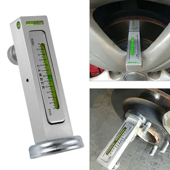 

Car wheel aligner four-wheel positioning magnetic level gauge adjustable magnetic bending caster support wheel locator tool