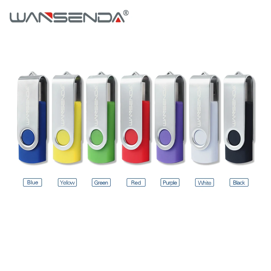 WANSENDA USB флеш-накопитель, Вращающаяся ручка, 32 ГБ, 64 ГБ, Usb флешка 3,0, 16 ГБ, 128 ГБ, 256 ГБ, флешка, флеш-карта памяти для планшетных ПК