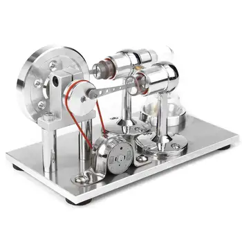 

Physics Hot Air Stirling Engine Model Power Generator Motor Educational Steam Engine Toy Science Experiment Kit Set For Children