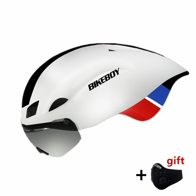 Дорожный велосипедный шлем с очками горный MTB пневматический TT Шлемы Casco Ciclismo