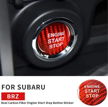

Car Engine Button Cover Sticker Carbon Fiber Car Start Stop Buttons Covers Trim Decals Ignition Stickers for Subaru BRZ