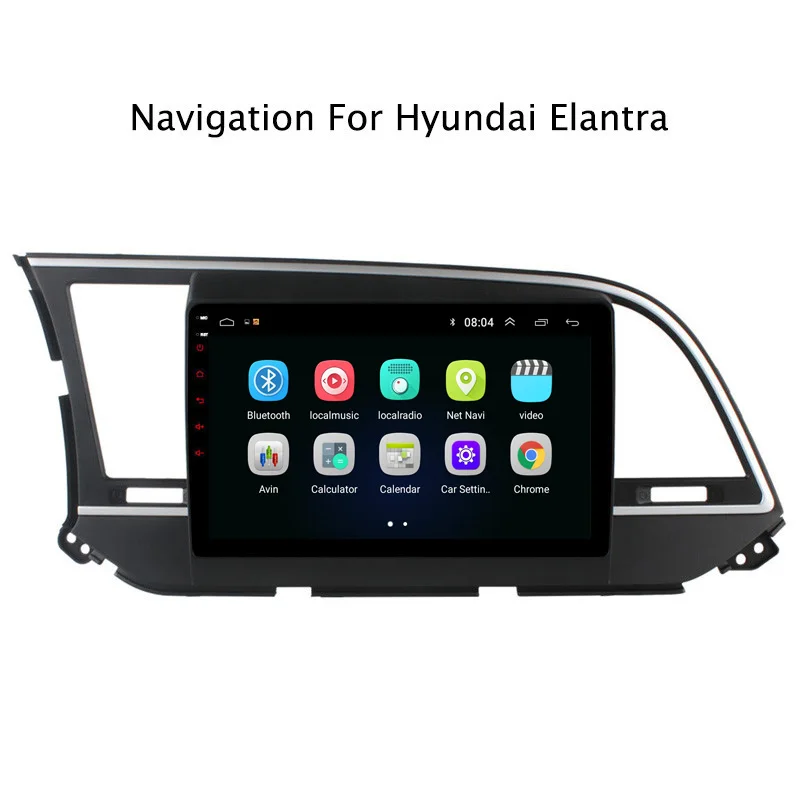 Best 9" 2.5D Android 8.1 Car DVD GPS Player For Hyundai Elantra 2016 2017 Car Radio Stereo Head Unit with Navigation 2