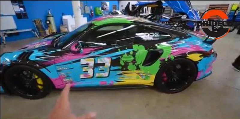 rainbow color sticker bomb vinyl sticker 8