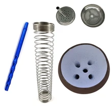 Для кальяна шланг наргиле алюминиевый кальян ручка наргиле шланг пружина уголь для кальяна полка из натуральной глины чаша для кальяна