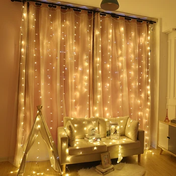 2x 2/3x 2/6X3M Gordijn Led Ijspegel String Light Kerst Fairy Led Garland Outdoor verlichting Voor Thuis Bruiloft Tuin Decoratie