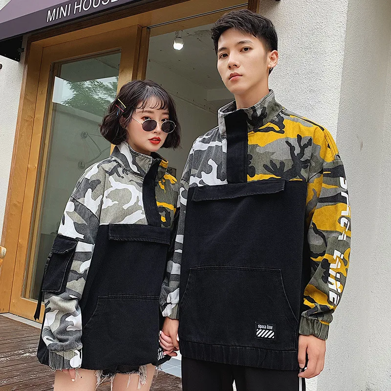 

Japanese Korean Couples Coat 8816