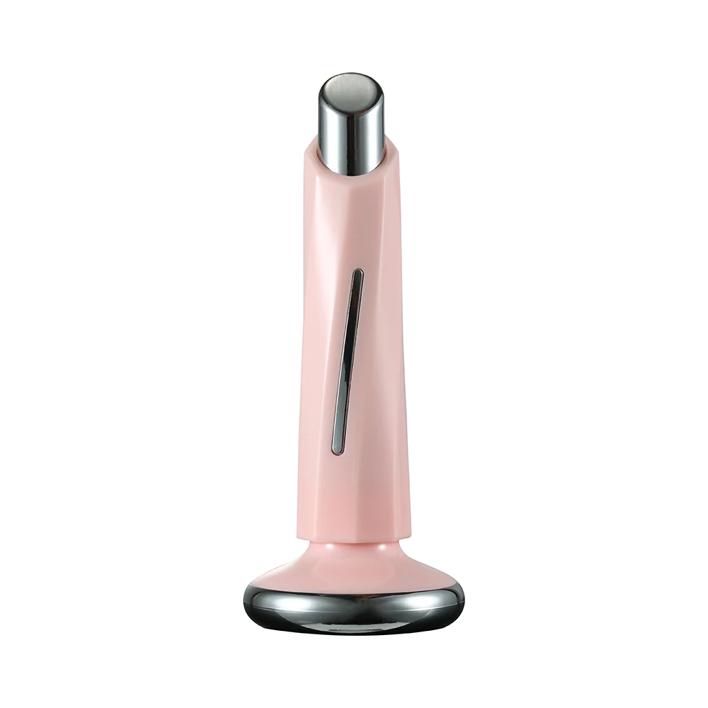 Магнитный микро Вибрационный массажер для лица высокочастотное устройство для лифтинга лица против морщин укрепляющий косметический инструмент - Цвет: Розовый