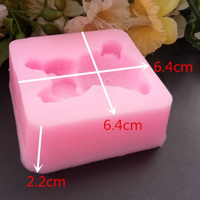 DIY 3D форма медведя силиконовая форма для выпечки кекса инструменты для украшения тортов из мастики Gumpaste шоколадные глиняные формы для конфет