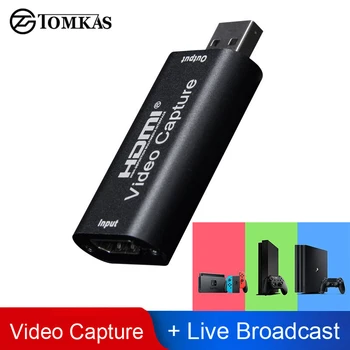 

Mini HDMI video Capture Card USB 2.0 Video Grabber Record Box PS4 Switch Game DVD Camcorder HD Camera Recording Live Streaming
