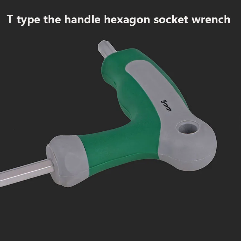 Hex Key Wrench T Handle Inner Hexagon Wrench 2.0mm 2.5mm 3mm 4mm 5mm 6mm 8mm 10mm CR-V Chrome-Vanadium Steel Hand Tool Spanner wrench socket set triangle wrench torx wrench