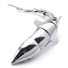 Большая акула из нержавеющей стали, горячая Распродажа, мужской браслет из нержавеющей стали, животное, сделай сам, браслет, ювелирное изделие, дружба, изготовление ювелирных изделий, голограмма