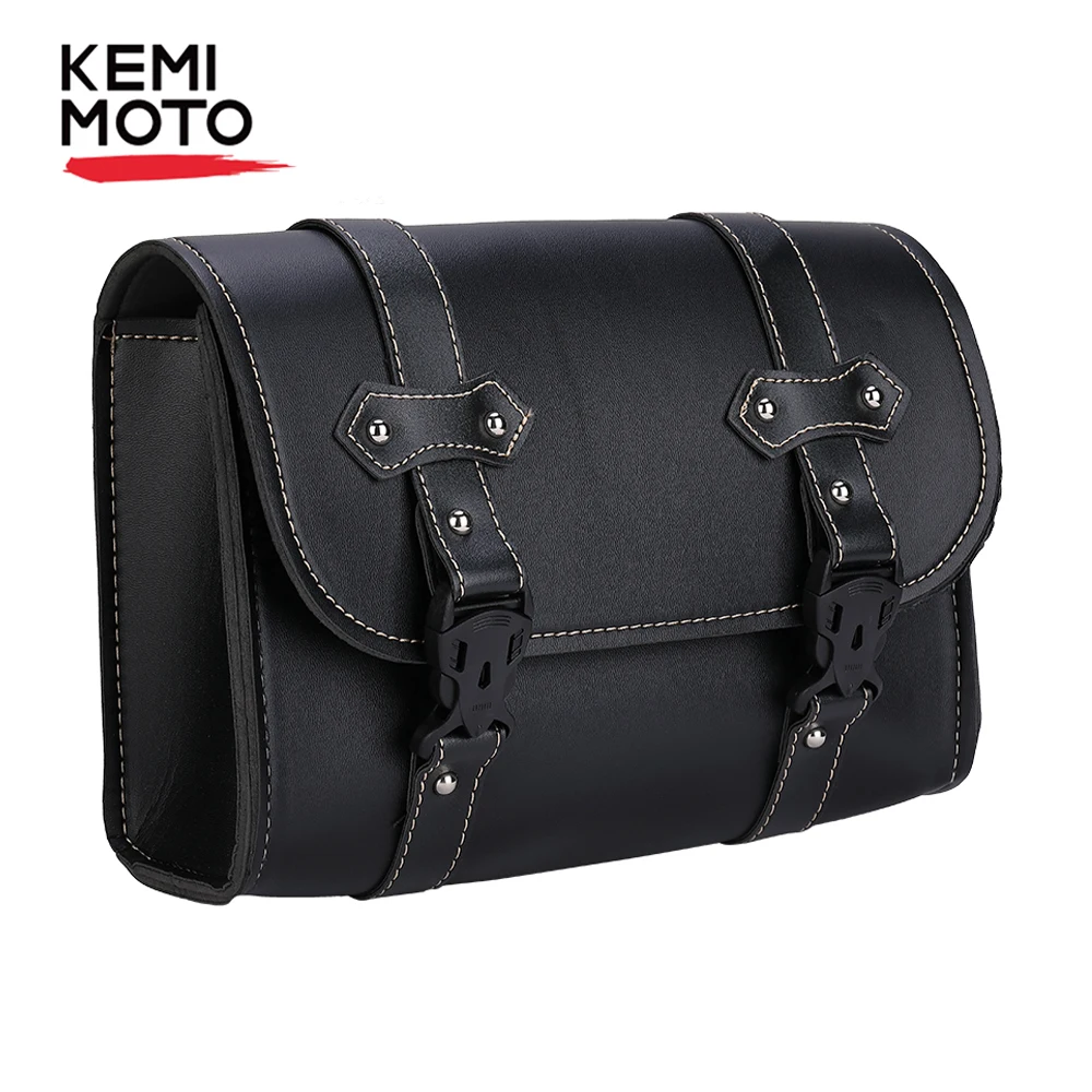 Motorcycle Saddle Bag Pvc Bag Sissy Bar Bags Storage Tool Pouch For