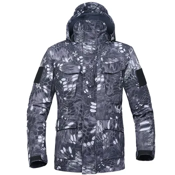 

Thicken Waterproof Windproof Tactical M65 Windbreaker Jacket Outdoor Climbing Training Shark Skin Soft Shell Warm Assault Coat