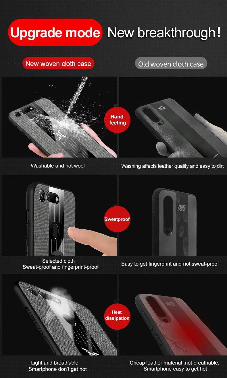 Для huawei Honor V10 роскошный тканевый чехол противоударный жесткий чехол Мягкая Рамка тканевые Чехлы для huawei Honor V10 металлическое кольцо держатель