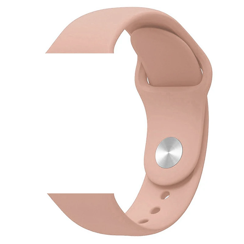 Silt color Ремешок для Apple Watch 5 4 3 2 1 силиконовый спортивный браслет для часов Apple Watch 44 мм 40 мм 42 мм 38 мм Ror IWatch band - Цвет ремешка: Silt color