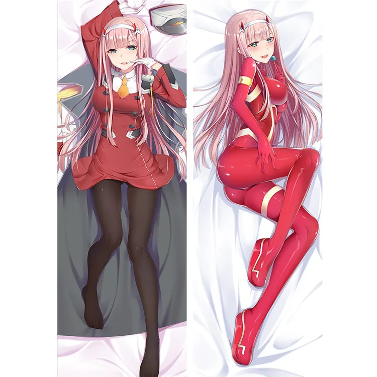 

Cute Anime DARLING in the FRANXX Zero Two Pillow Cover Dakimakura Case Sexy Girl 3D Double-sided Bedding Hugging Body Pillowcase