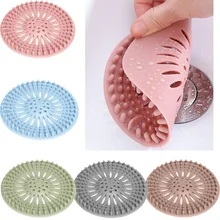 2pcs Sink Sewer Filter Floor Drain Strainer Water Hair Stopper Bath Catcher Shower Cover Kitchen Bathroom Anti Clogging