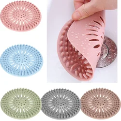2pcs Sink Sewer Filter Floor Drain Strainer Water Hair Stopper Bath Catcher Shower Cover Kitchen Bathroom Anti Clogging