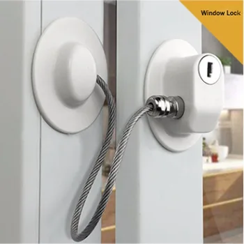 

Punch-free anti-fall floor balcony swing door and window refrigerator drawer wardrobe child safety protection chain 1pcs