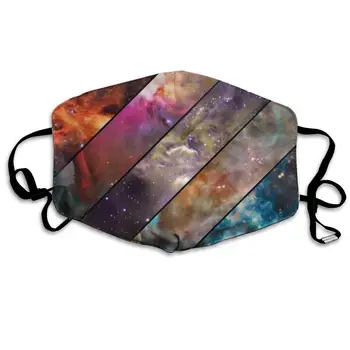 

Mouth Mask For Daily Dress Up, Starry Sky Anti-dust Mouth-Muffle, Washable Reusable Holiday Half Face Masks For Mens And Womens