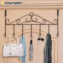 7 Hooks Wall Hanging Metal Hook Rack Kitchen Kitchenware Towel Hook Hanger for Wall Door Back Kitchen Bathroom Organizer Holder