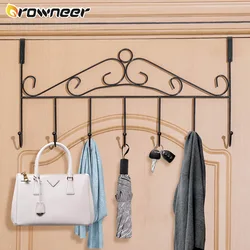 Gancho de Metal para colgar en la pared, utensilios de cocina COLGADOR PARA, toalla, puerta trasera, soporte organizador para baño y cocina, 7 ganchos