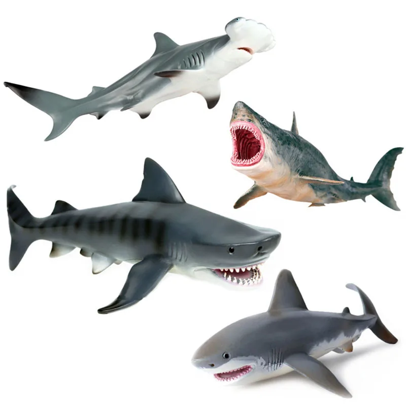 small plastic shark toys