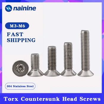 

M3 M4 M5 M6 M8 304 Stainless Steel Torx Countersunk Head Tamper Proof Screws Bolt A023