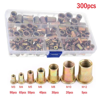 

Rivet Nut Tool Kit Mixed Carbon Steel Threaded Rivnut Nutsert Insert Galvanized