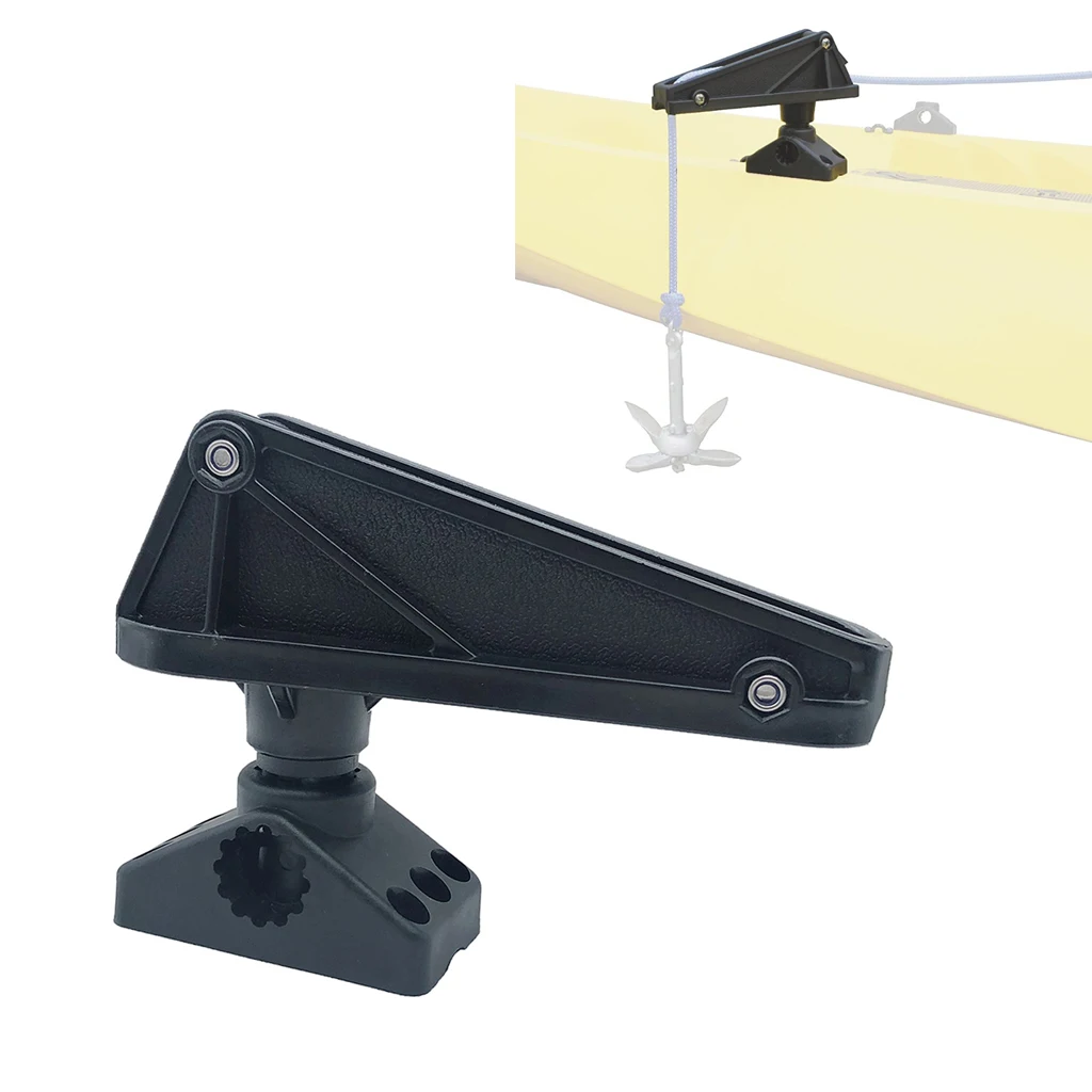 Marine Boats Rope Guide Swivel Anchor Lock Anchor Reel Lock Kayak Canoe Side Ceiling Mount Rope Roller Lift Pulley Locking Kits