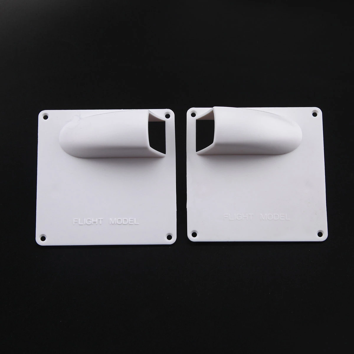 1 Pair White Plastic Rc Servo Covering Plate Cover Board For Fixed Wing