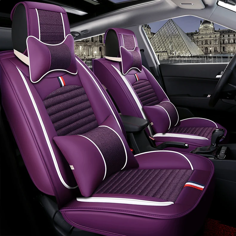 Чехол для автомобильного сиденья универсальный кожаный авто Renault Scenic Fluence Latitud