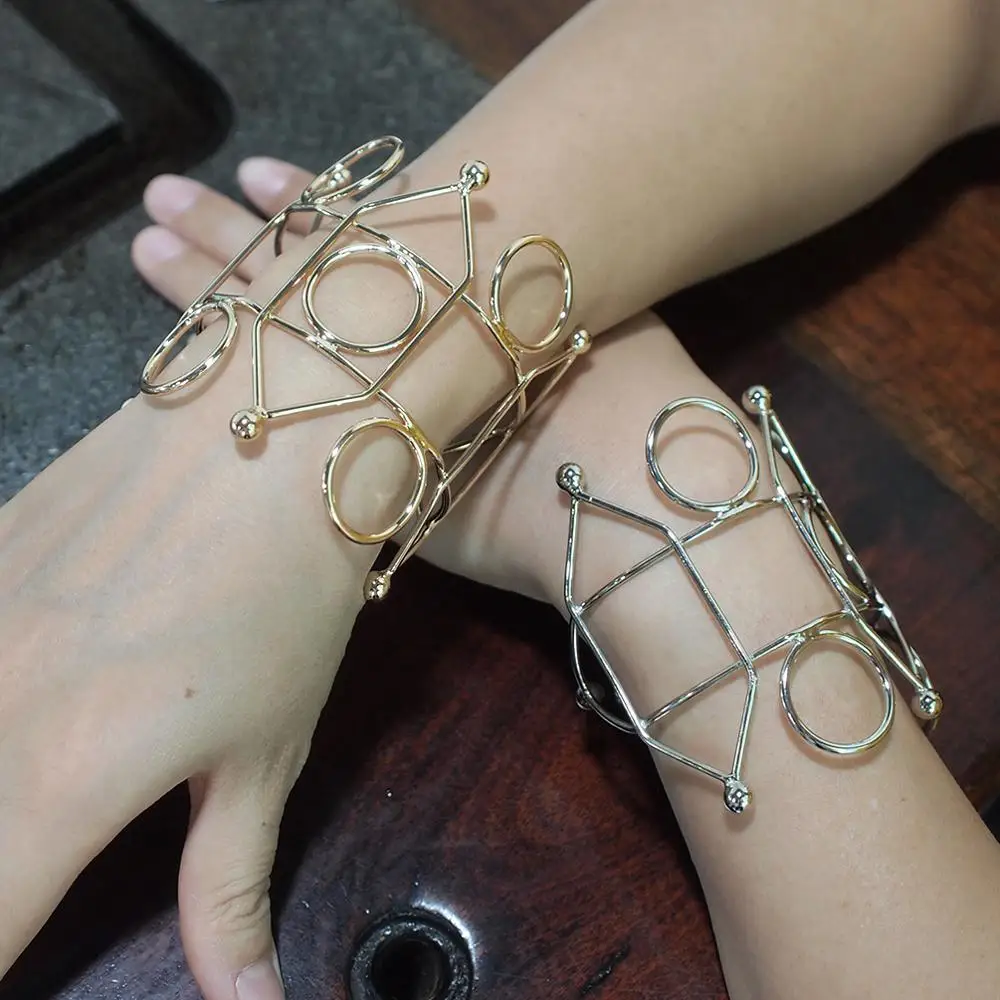 MANILAI, сплав, манжеты с геометрическими фигурами, браслет, браслет для женщин, панк, металлический массивный браслет, аксессуары, модное ювелирное изделие