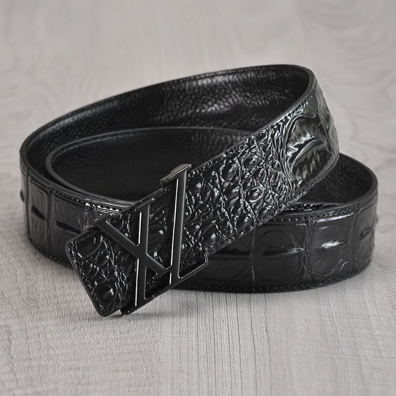 new High quality men's genuine leather belt designer belts men luxury male belts for men fashion vintage pin buckle for