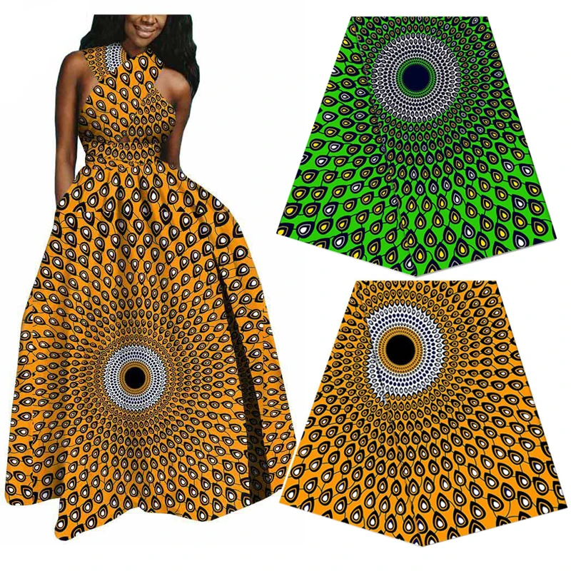 

100% Soft Cotton Africa Ankara Prints Batik Fabric Real Wax Pagne Textile Sewing Dress Craft Tissu Top Quality African Patchwork