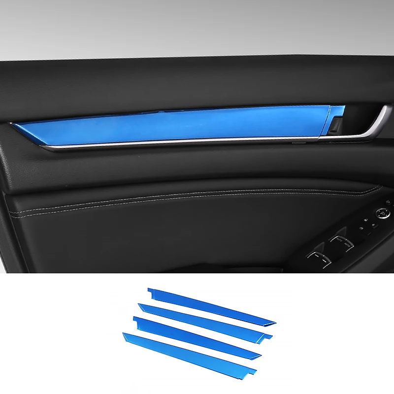 Lsrtw2017 внутренняя отделка двери автомобиля украшение для Honda Accord 10th аксессуары молдинги из нержавеющей стали