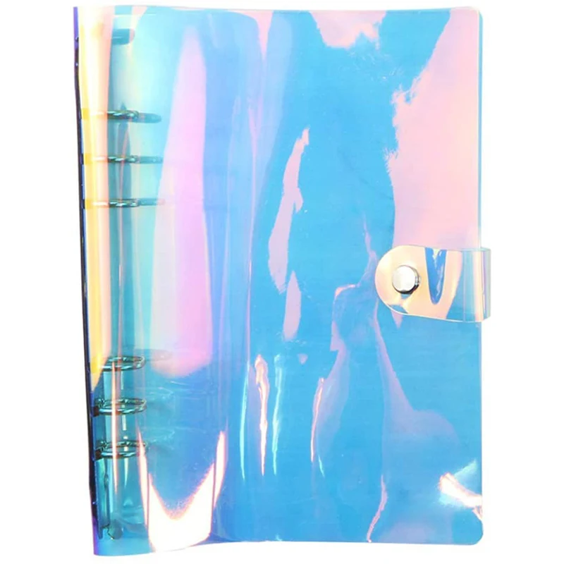 Taccuino A5 Con Anelli E Copertina Trasparente - 6 Anelli Rotondi, Divisori E Carta Ricaricabile - Per Scuola E Ufficio - Foto 2