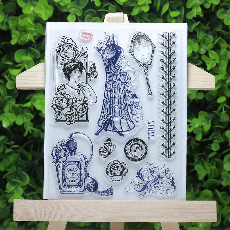 Vintage Rose Paris Transparent Clear Stamps For Scrapbooking Card Making Stamp Set Stationery Birthday Gifts Decoration Supply Stamps Aliexpress