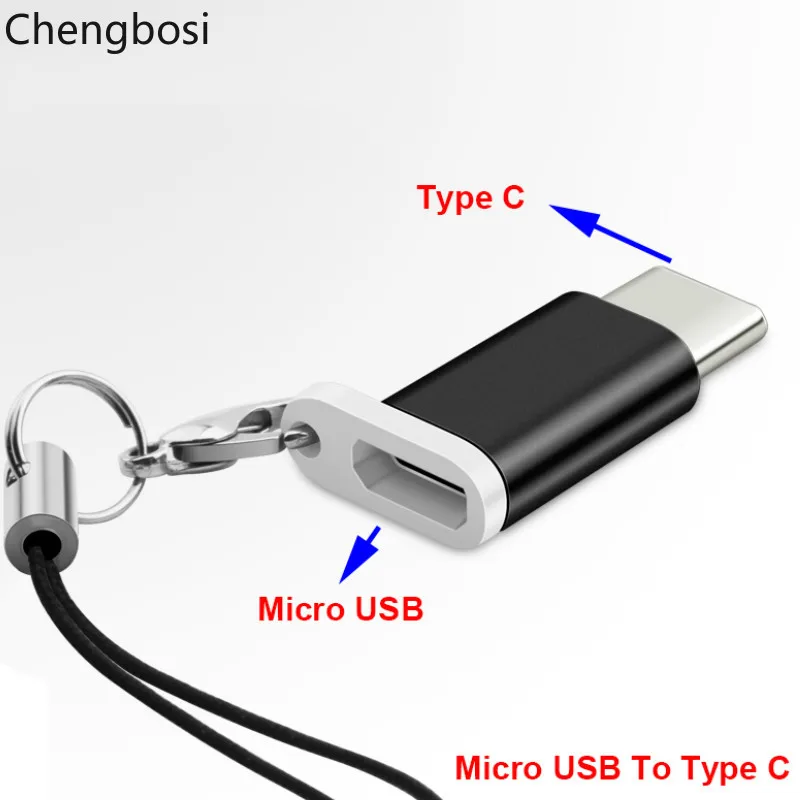 Адаптер из алюминиевого сплава с Micro USB на Type C переходник коннектор для телефона