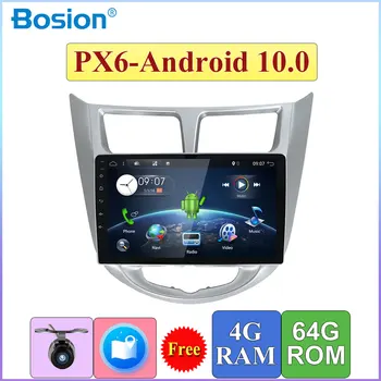 

4G+64G ROM Car radio Multimedia stereo player 9" android 10 For Hyundai Solaris accent Verna stereo gps head unit tape recorder